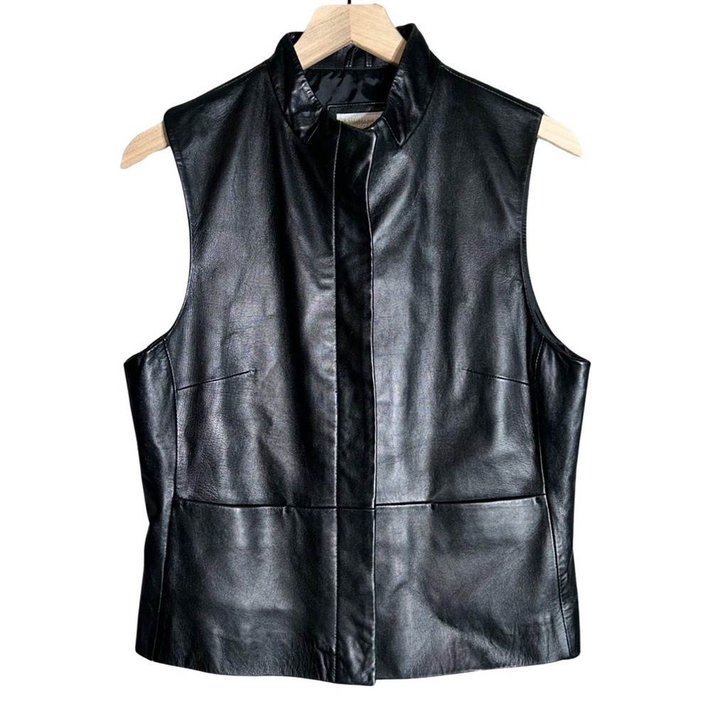 Coldwater Creek Genuine Leather Vest - Size M